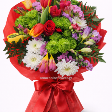 Πολύχρωμη Ανθοδέσμη “Spring Joy”