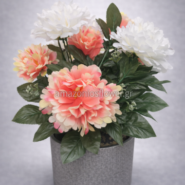 Διακοσμητική Σύνθεση Λουλουδιών σε Γλάστρα